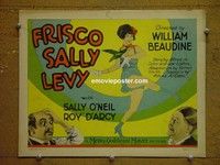 Y115 FRISCO SALLY LEVY title lobby card '27 William Beaudine