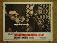 Z486 FROM RUSSIA WITH LOVE lobby card #6 '64 Connery w/gun!