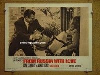 Z487 FROM RUSSIA WITH LOVE lobby card #7 '64 Connery w/chair!