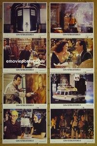 Y469 GHOSTBUSTERS 2 8 lobby cards '89 Bill Murray, Dan Aykroyd