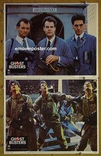 Z055 GHOSTBUSTERS 2 lobby cards '84 Bill Murray, Dan Aykroyd