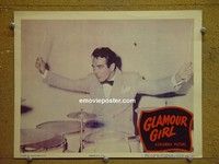 Z507 GLAMOUR GIRL lobby card #5 '48 Gene Krupa on drums!