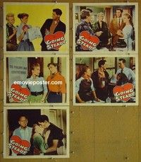 Y686 GOING STEADY 5 lobby cards '58 teens in love!