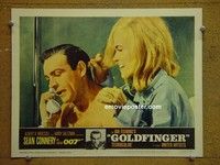 Z514 GOLDFINGER lobby card #2 '64 Sean Connery, Shirley Eaton