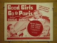 Y130 GOOD GIRLS GO TO PARIS title lobby card R47 Joan Blondell