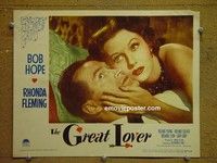 Z525 GREAT LOVER lobby card #1 '49 Bob Hope, Rhonda Fleming