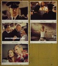 Y687 GREEN MILE 5 lobby cards '99 Stephen King, Tom Hanks