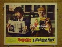 Z538 HARD DAY'S NIGHT lobby card #8 '64 The Beatles, Brambel