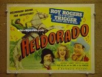 Y141 HELDORADO title lobby card '46 Roy Rogers western!