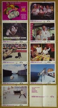 Y402 HERBIE GOES BANANAS 9 & envelope lobby cards '80 Volkswagen