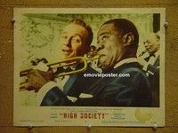 Z553 HIGH SOCIETY lobby card #4 '56 Crosby, Satchmo!