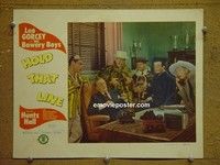 Z557 HOLD THAT LINE lobby card '52 Bowery Boys