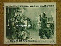 Z565 HOUSE OF WAX lobby card #6 '53 Vincent Price