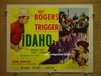 Y157 IDAHO title lobby card R55 Roy Rogers, Smiley Burnette