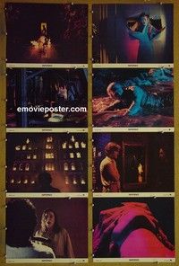 Y487 INFERNO 8 deluxe 11x14 vintage stills '80 Dario Argento, Italian!