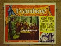 Z589 IVANHOE lobby card #2 '52 Elizabeth Taylor