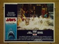 Z591 JAWS lobby card #8 '75 we need a bigger boat!