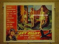 Z594 JET PILOT lobby card #6 '57 sexy Janet Leigh!