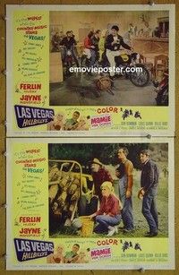 Z098 LAS VEGAS HILLBILLYS 2 lobby cards '66 Mansfield, Van Doren