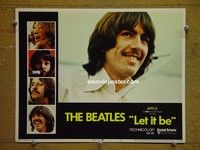 Z632 LET IT BE lobby card #5 '70 George Harrison portrait!