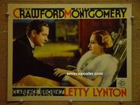 Z636 LETTY LYNTON lobby card #2 '32 Joan Crawford closeup!