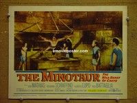 Z699 MINOTAUR lobby card #5 '61 really wild scene!