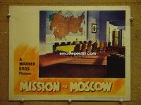 Z700 MISSION TO MOSCOW lobby card '43 cool Stalin card!