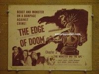 Y222 MONSTER & THE APE title lobby card '45 funky robot image!