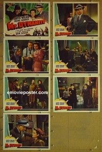 Y619 MR DYNAMITE 7 lobby cards '41 Lloyd Nolan, Irene Hervey