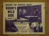 Y234 NEW ADVENTURES OF BATMAN & ROBIN chap 3 title lobby card '49 Lowery