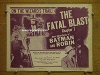 Y236 NEW ADVENTURES OF BATMAN & ROBIN chap 7 title lobby card '49 Lowery