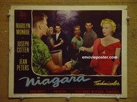 Z732 NIAGARA lobby card #4 '53 sexy Marilyn Monroe!