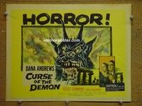 Y238 NIGHT OF THE DEMON title lobby card '57 Jacques Tourneur