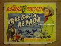 Y240 NIGHT TIME IN NEVADA title lobby card '48 Roy Rogers