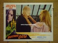 Z738 NIGHTMARE CASTLE lobby card #4 '66 Barbara Steele