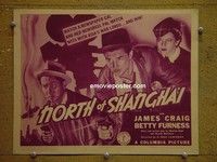 Y245 NORTH OF SHANGHAI title lobby card '38 James Craig