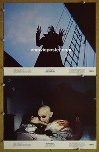 Z133 NOSFERATU THE VAMPYRE 2 deluxe 11x14 vintage stills '79 Klaus Kinski