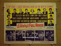 Y248 O HENRY'S FULL HOUSE title lobby card '52 Marilyn Monroe