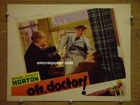 Z747 OH DOCTOR lobby card '37 Edward Everett Horton