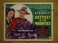 Y257 OUTPOST OF THE MOUNTIES title lobby card '39 Charles Starrett