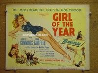 Y262 PETTY GIRL title lobby card '50 Caulfield, rare alternate title!