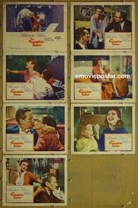 Y622 PUMPKIN EATER 7 lobby cards '64 Anne Bancroft, Peter Finch