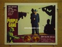 Z803 PURPLE GANG lobby card #2 '59 Robert Blake