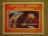 Z811 RAINMAKER lobby card #1 '56 Lancaster, Hepburn