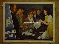 Z816 RECKLESS AGE lobby card '44 Gloria Jean