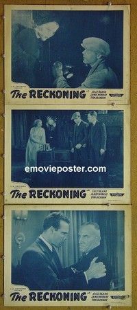 Y927 RECKONING 3 lobby cards R40s Sally Blane, James Murray