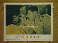 Z818 RED DUST lobby card #6 R63 Clark Gable, Mary Astor