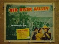 Y273 RED RIVER VALLEY title lobby card '41 Roy Rogers