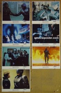 Y626 ROBOCOP 7 lobby cards '87 Paul Verhoeven, Weller