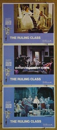 Y930 RULING CLASS 3 lobby cards '72 Peter O'Toole